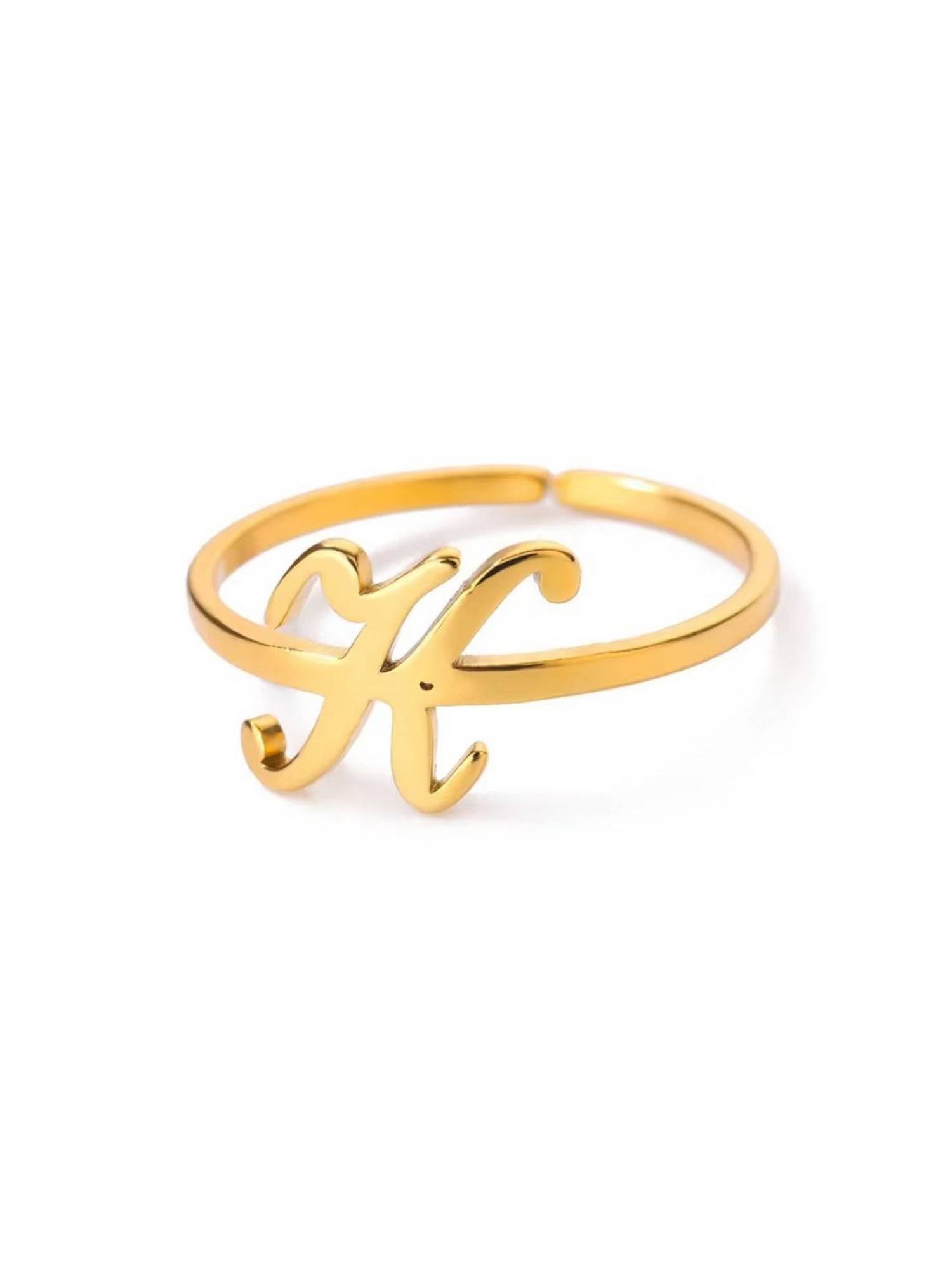 ESTAILO FASHION K Halo Ring Gold
