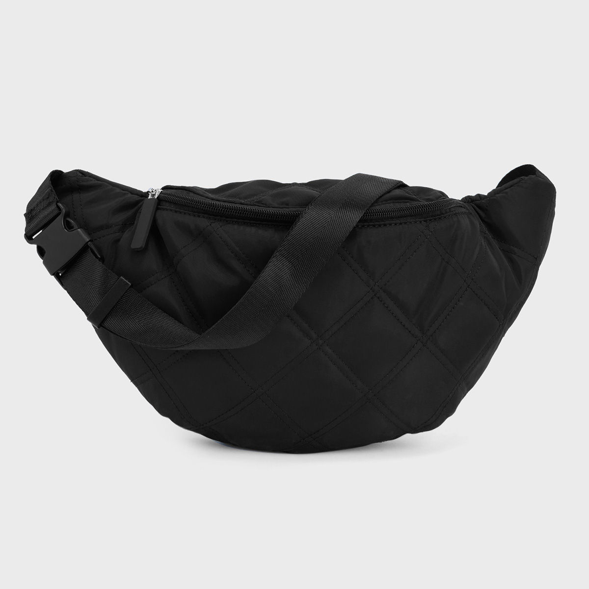Buy MIXT by Nykaa Fashion Black Quilted Crossbody Fanny Pack Online