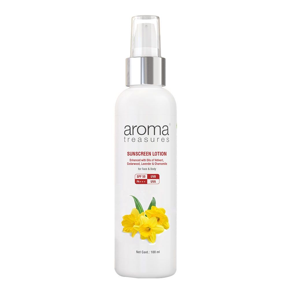 Aroma Treasures Sunscreen Lotion SPF 50 PA+++ UVB UVA
