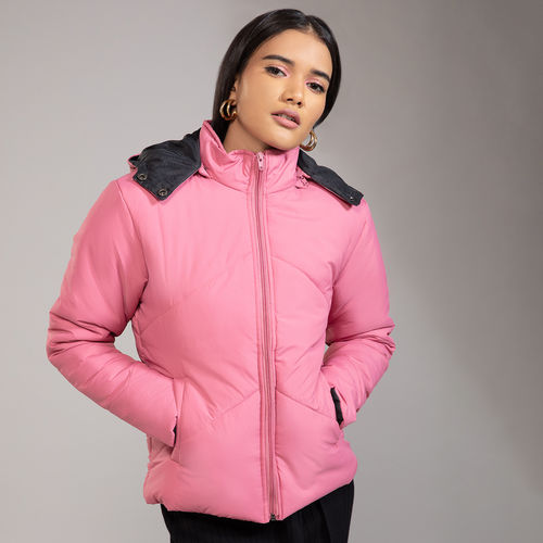 Buy Twenty Dresses By Nykaa Fashion Pink A Winter Blush Jacket Online
