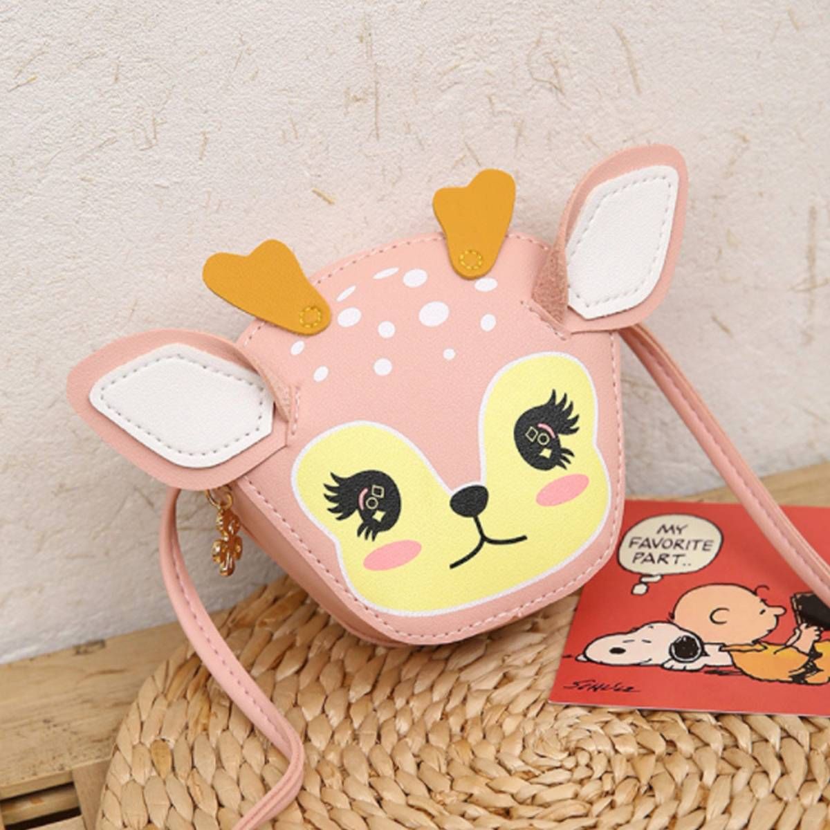 The Cutians Cute Deer Sling Bag - Pink