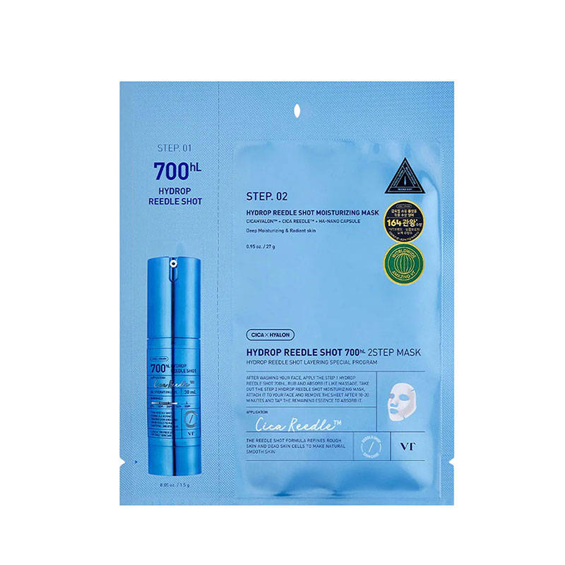 VT Cosmetics Hydrop Reedle Shot 700hL 2-Step Mask