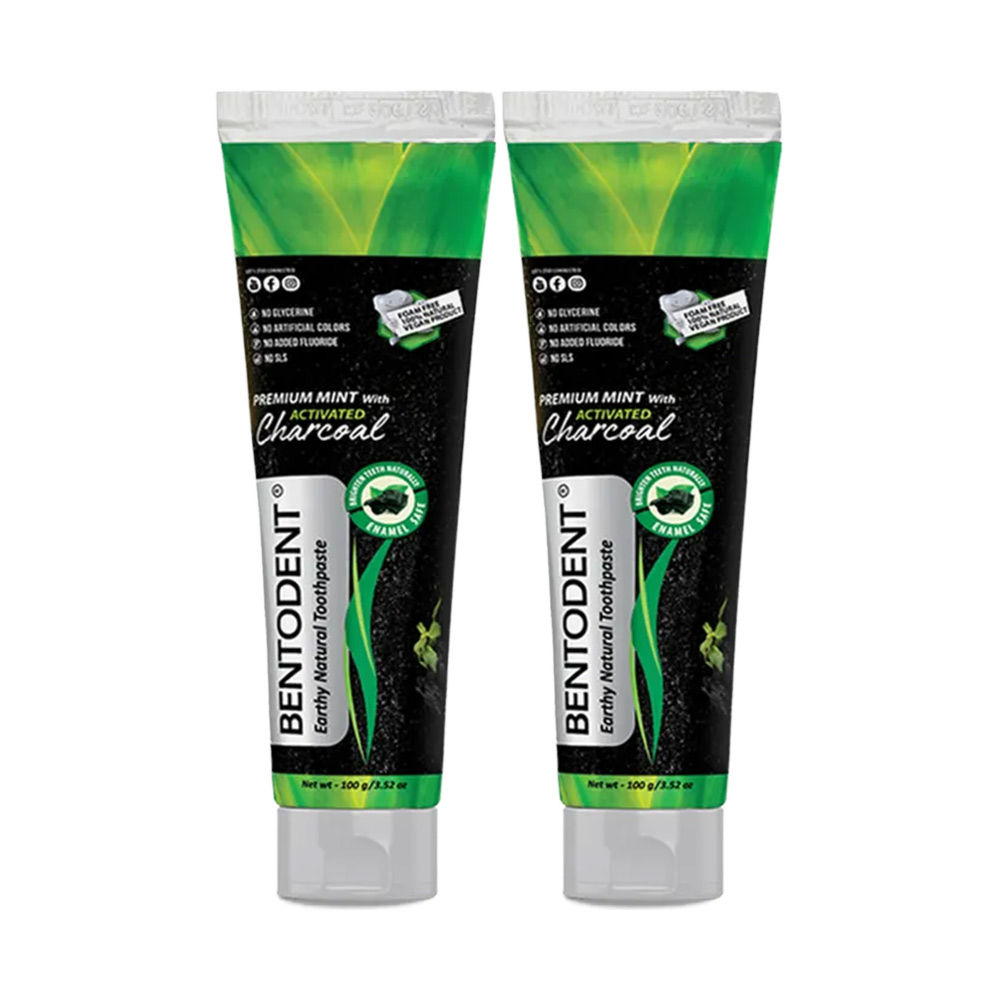 Bentodent Natural Teeth Whitening Toothpaste - Pack Of 2