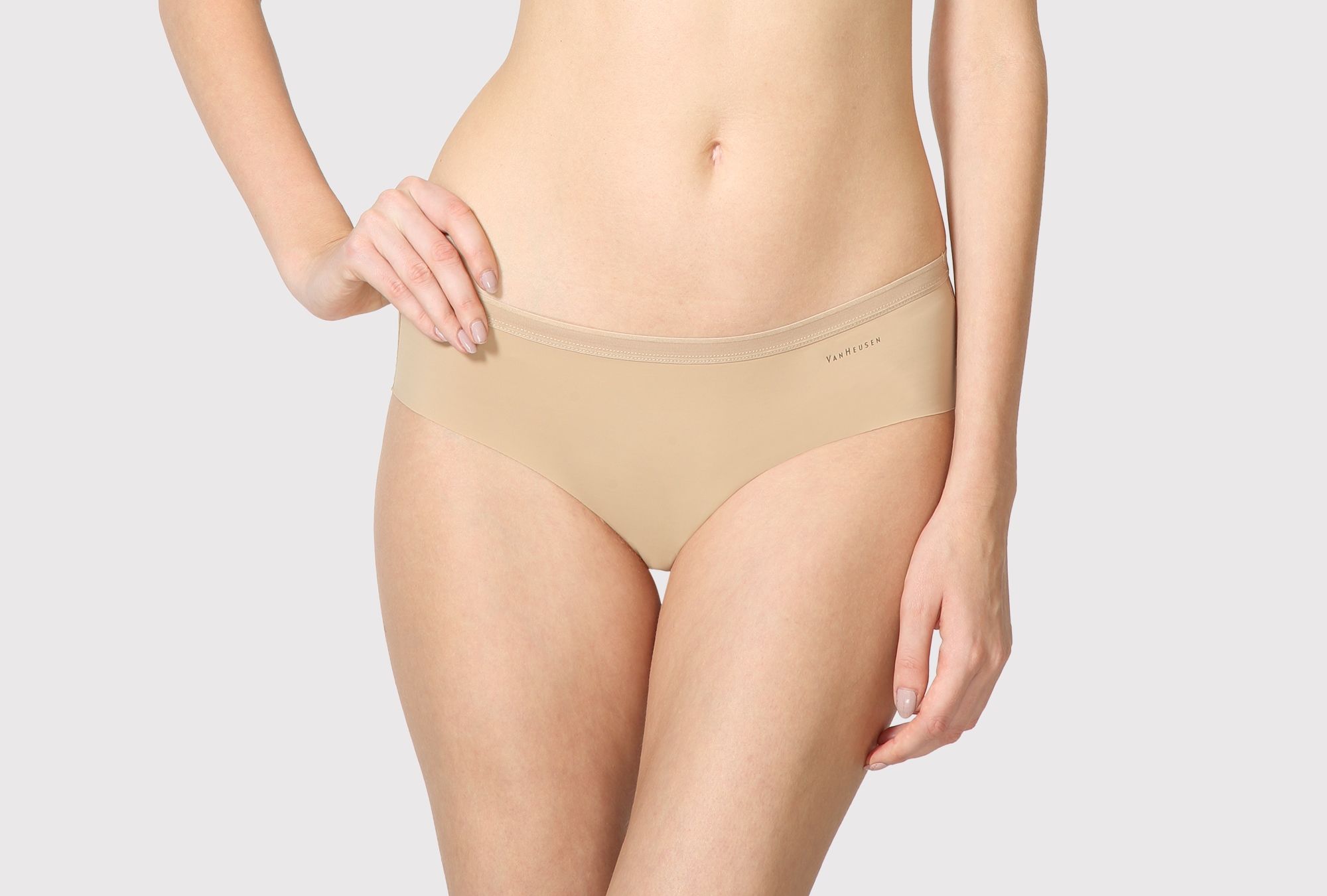 Van Heusen Intimates Invisible Panty Lines Hipster - Nude (L)