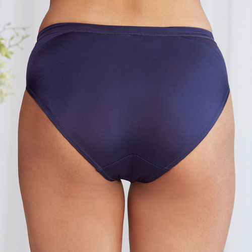 Buy Nykd by Nykaa V Cut Lace Hipster Panty - Nyp343 Navy Blue Online