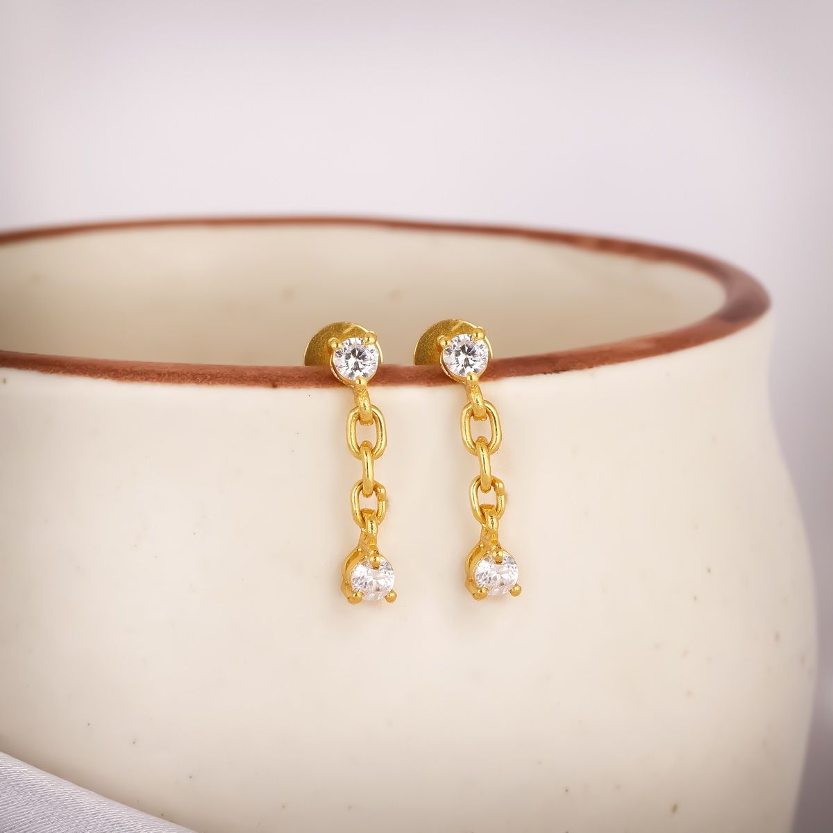 Buy Gold Drop Earrings Gold Delicate Earrings Bat Mitzvah Gift Online in  India  Etsy