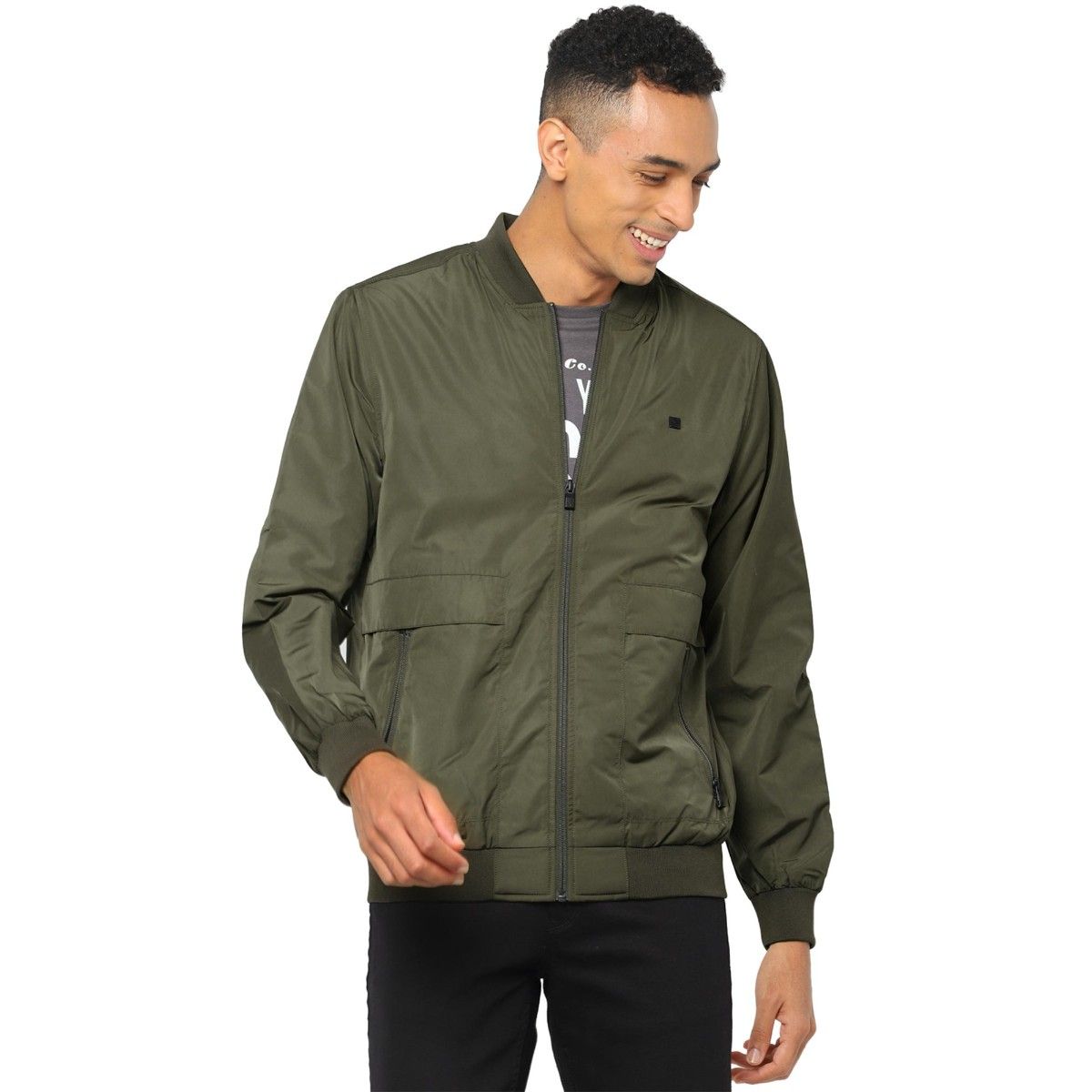 Buy Allen Solly Olive Jacket Online