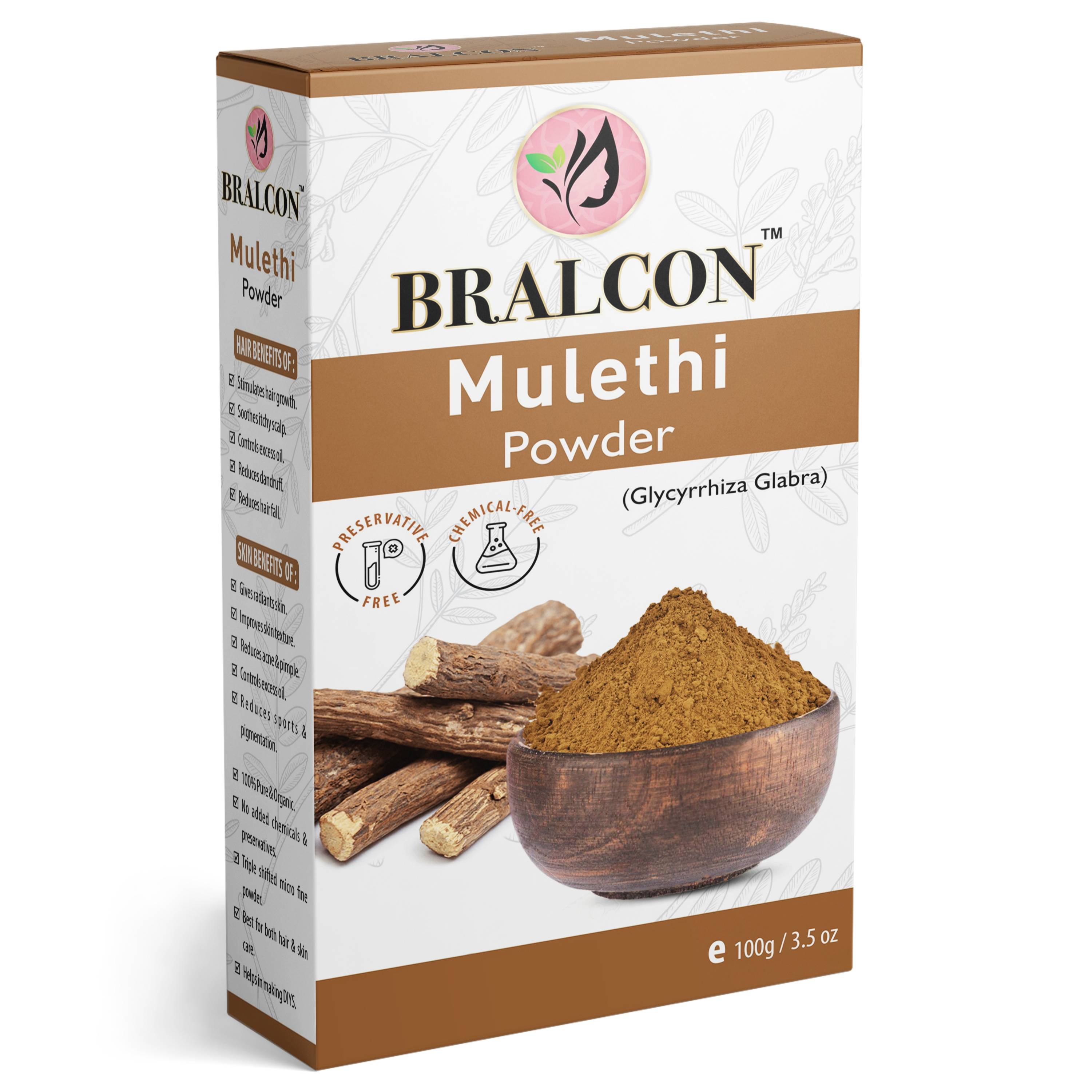BRALCON Organic Mulethi Powder