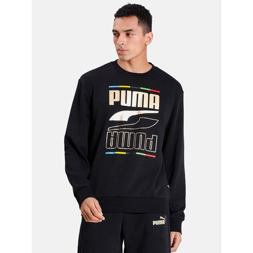 Buy Puma Rebel Crew Continents Men's Casual Sweatshirt Black