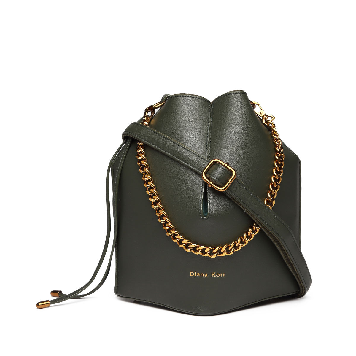 bucket bag with chain detail