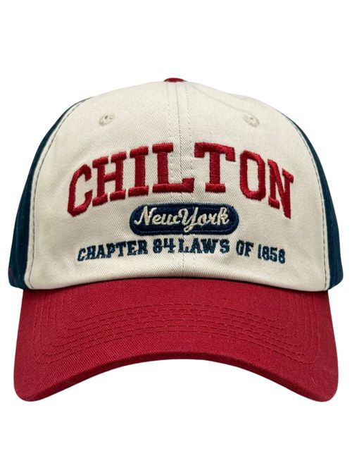The Tie Hub Red Navy Blue Mens Chilton Snapback Baseball Cap