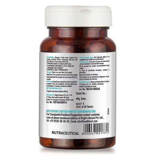 Healthkart Omega 3 60 Capsules Buy Healthkart Omega 3 60 Capsules Online At Best Price In India Nykaa This oil increases the concentration of minerals present in the bones and thus therefore, you should consume 1 to 3 of these capsules in a day, so that you can get full benefits of this oil without its side effects of high dosage. healthkart omega 3 60 capsules