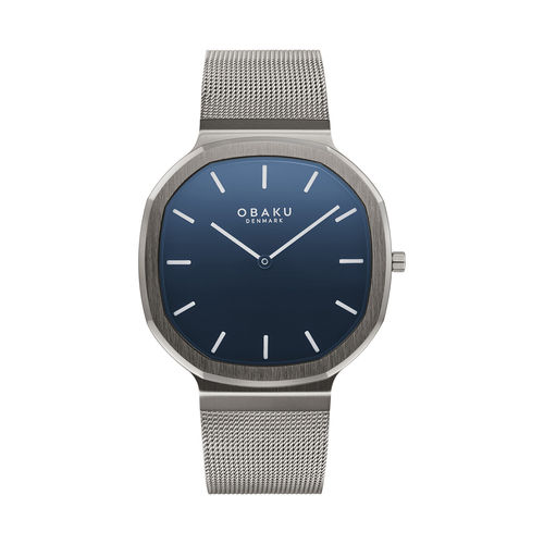 Obaku Oktant Analog Blue Octagon Dial Men Watch V253GXJLMJ