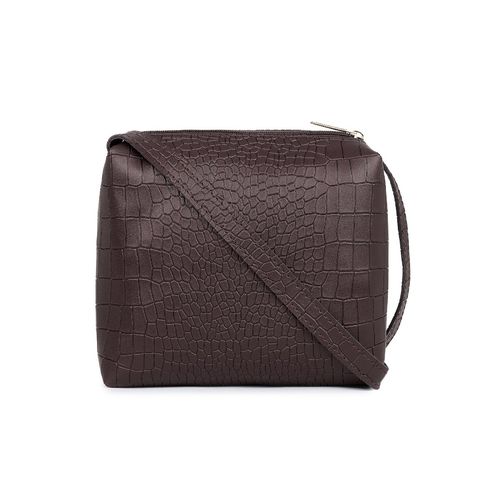 Buy Legal Bribe Women Textured Brown Tote Bag with Sling Bag