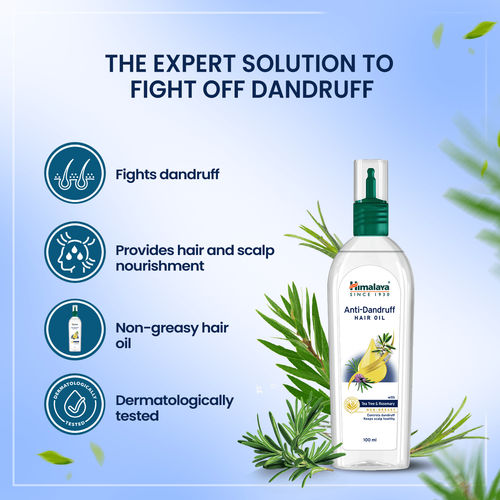 Himalaya Anti-Dandruff Hair Oil With Tea Tree Oil, Neem & Rosemary: Buy  Himalaya Anti-Dandruff Hair Oil With Tea Tree Oil, Neem & Rosemary Online  at Best Price in India | Nykaa