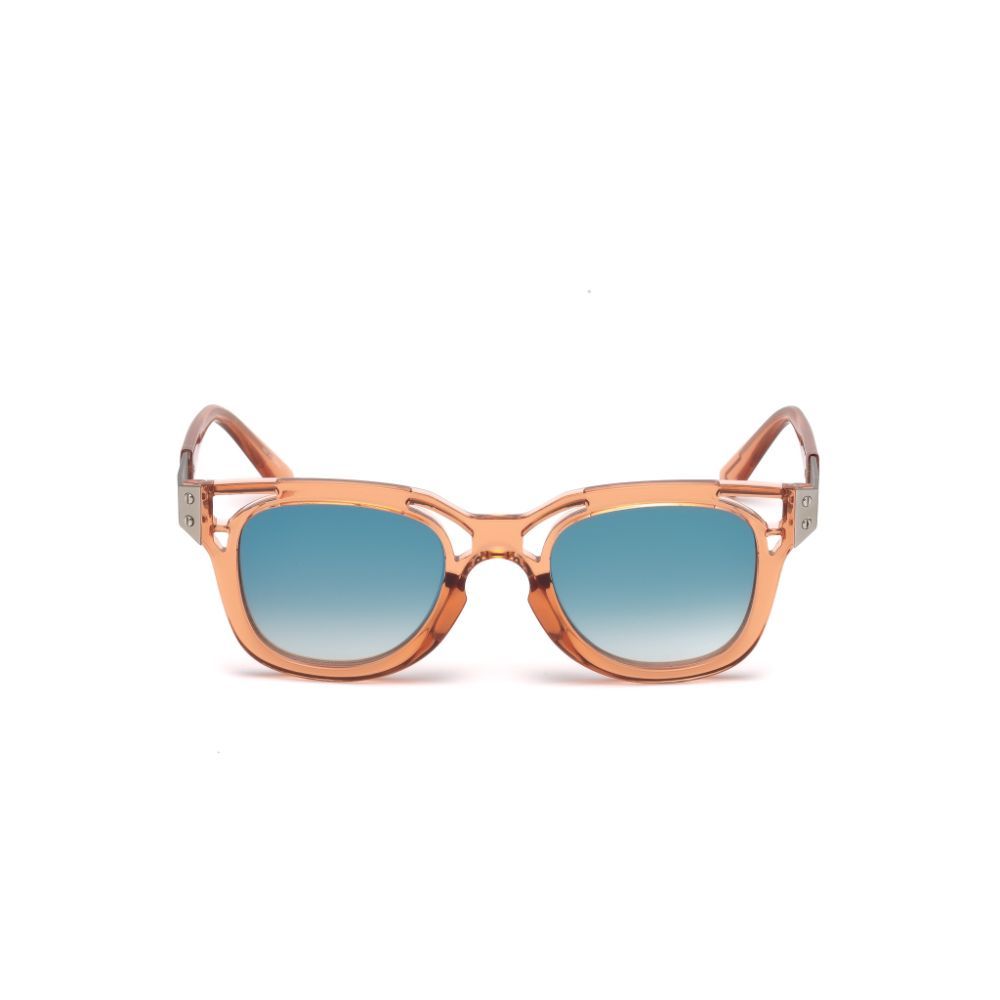 Diesel Sunglasses Rectangle Shape Sunglasses Orange Color With UV Protection - DL0232 49 74X
