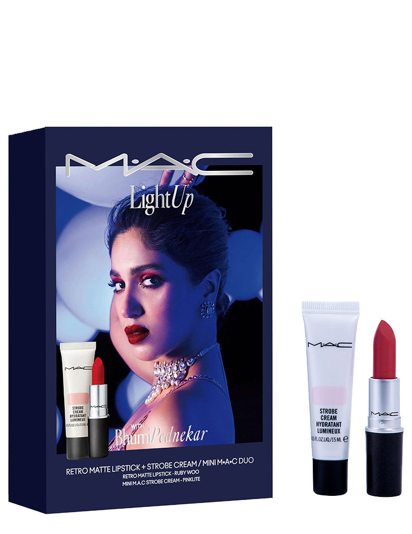 M.A.C Light Up With Bhumi Pednekar with Ruby Woo
