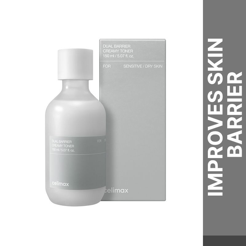 Celimax Dual Barrier Creamy Korean Toner - Ceramides Reduces Redness, Restores Damaged Skin Barrier