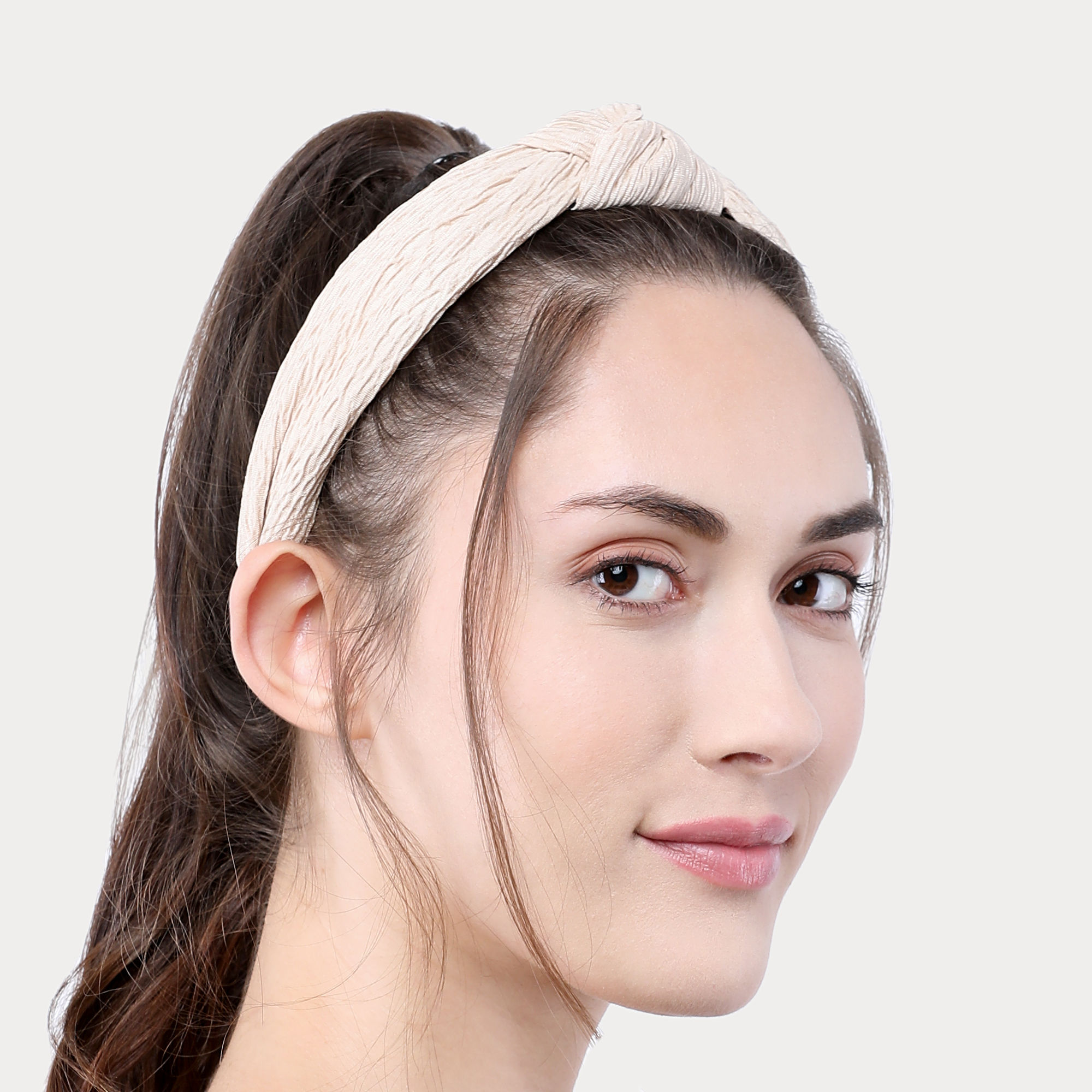 Accessorize London Women's Cream Crinkle Knot Alice hair Band Buy Accessorize London Women's