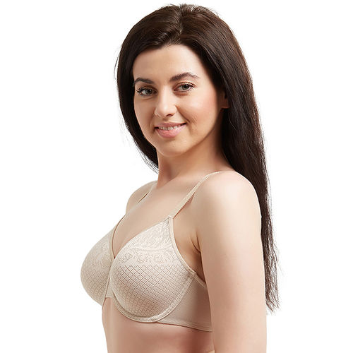 Buy Wacoal Visual Effects Non-padded Wired Full Coverage Minimiser Everyday  Comfort Bra - Blue online