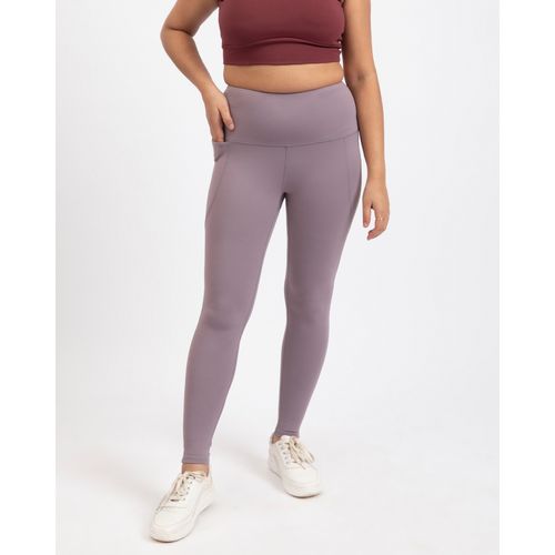 Buy Bliss Club Women Gloria Grey The Ultimate Leggings with 4 pockets and  perfect ankle length Online