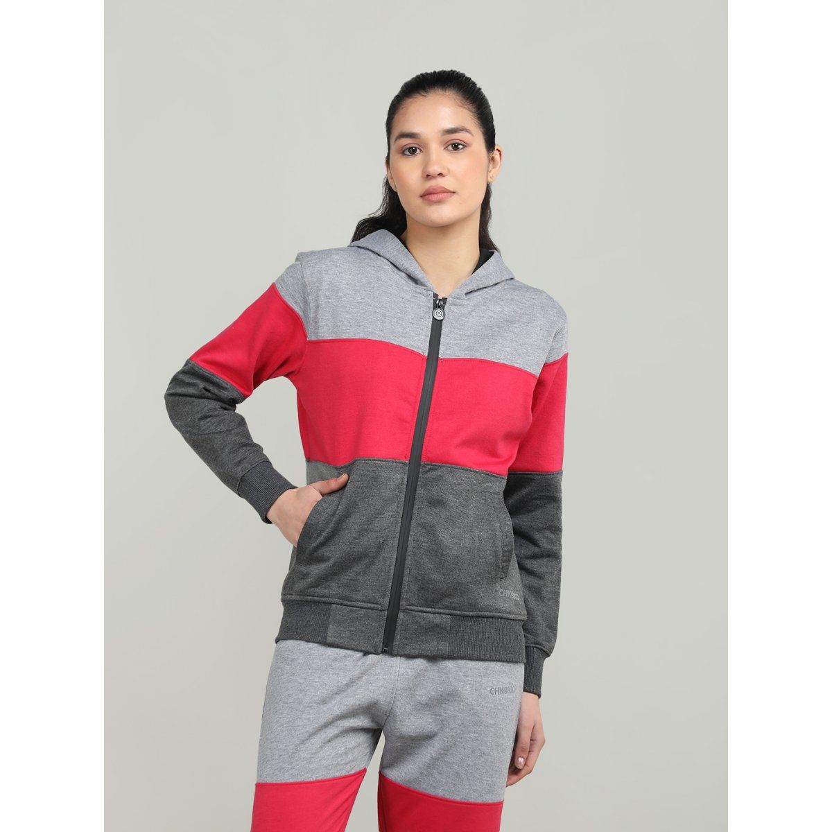 Buy Chkokko Women Winter Sport Hooded Jacket - Multi-Color Online