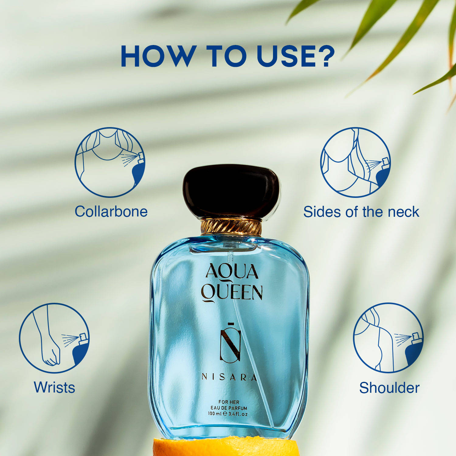 NISARA Aqua Queen-Perfume For Women,Eau De Parfum,Long Lasting Frosty Fresh,Marine & Amber Fragrance - view 5