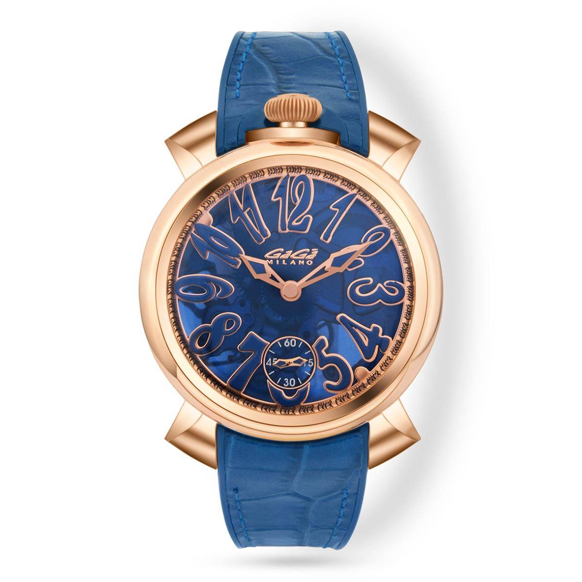 Buy GaGa MILANO Mechanical Movement Blue Dial Swiss Made Watch For