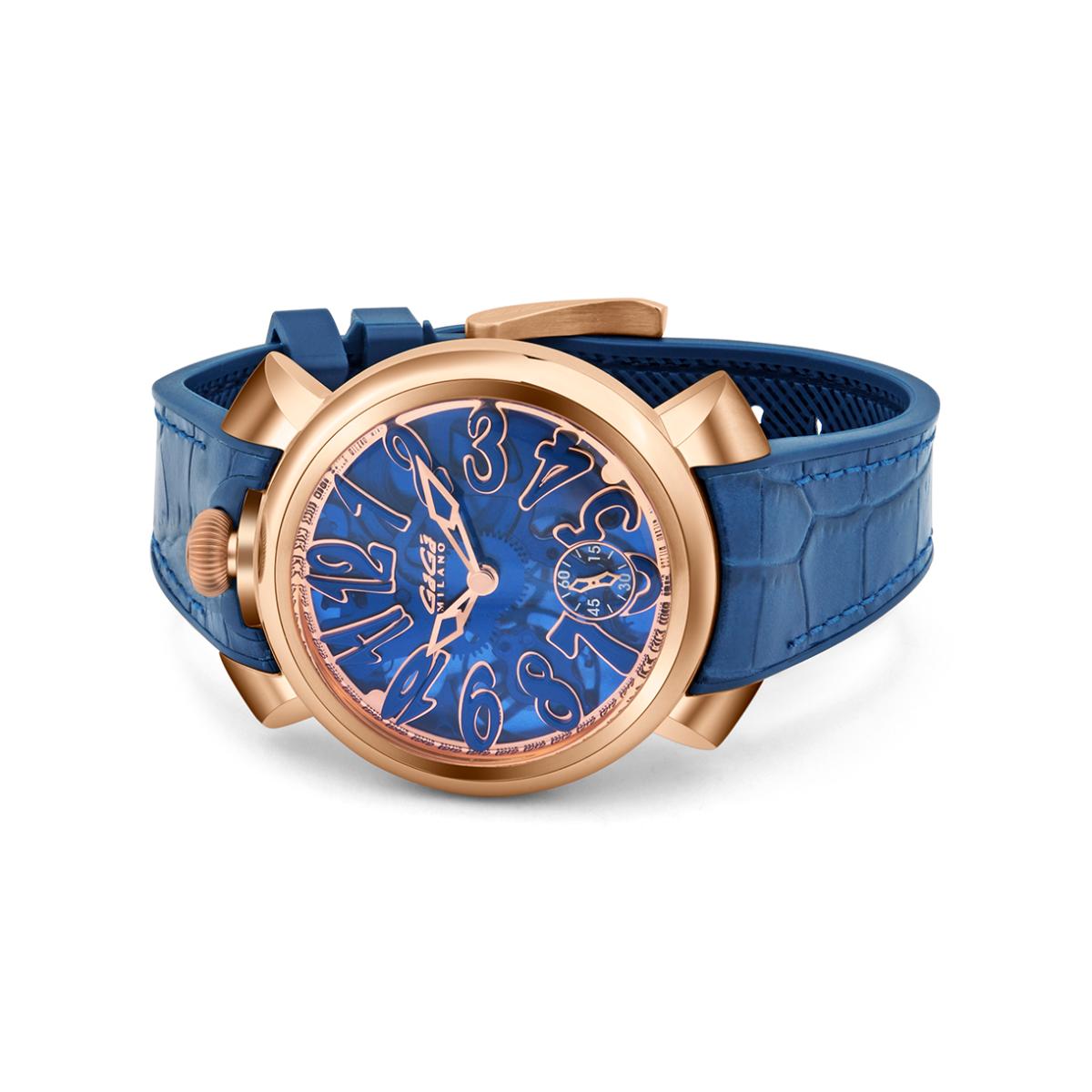 Buy GaGa MILANO Mechanical Movement Blue Dial Swiss Made Watch For