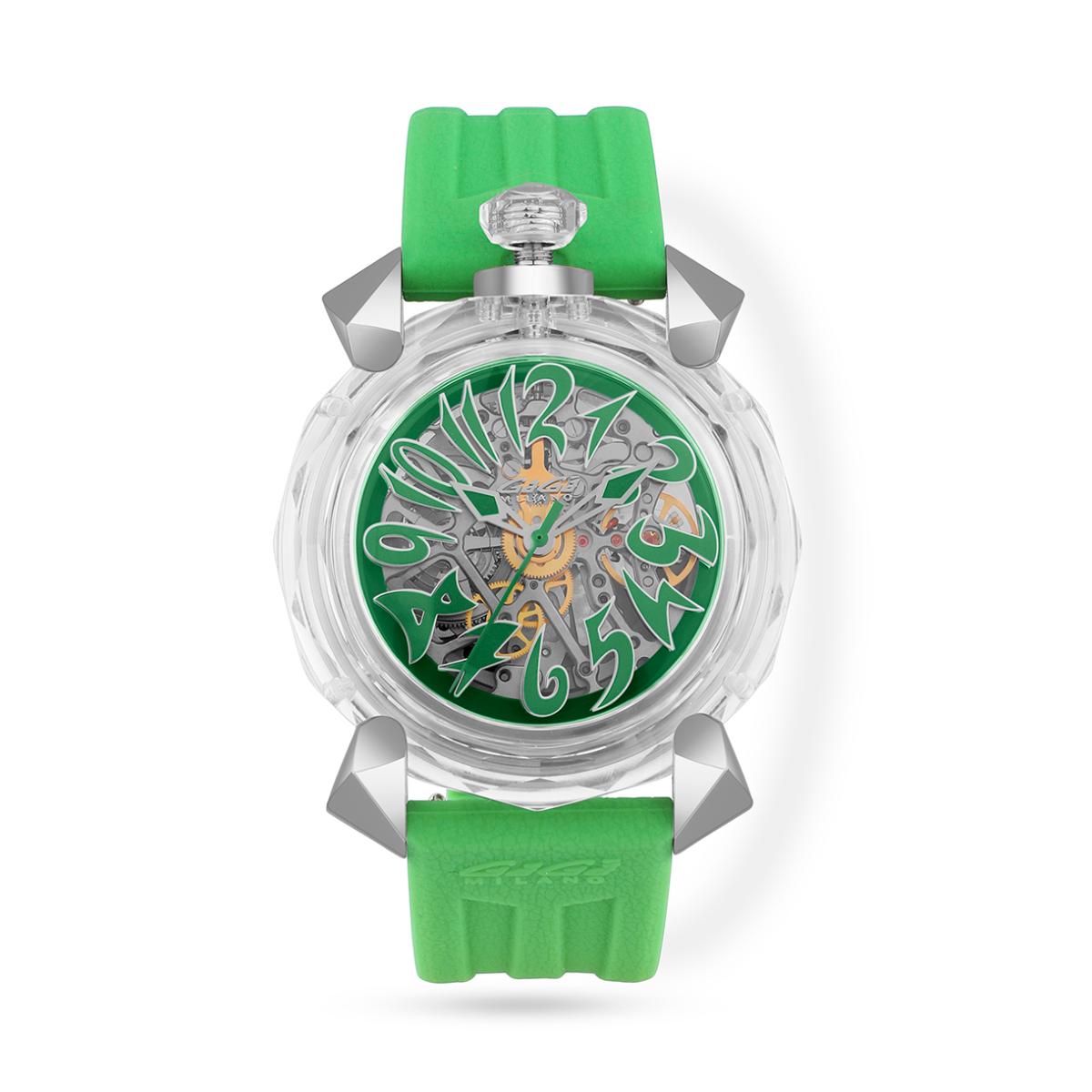 Buy GaGa MILANO Automatic Watch Green Dial Crystal Skeleton Watch