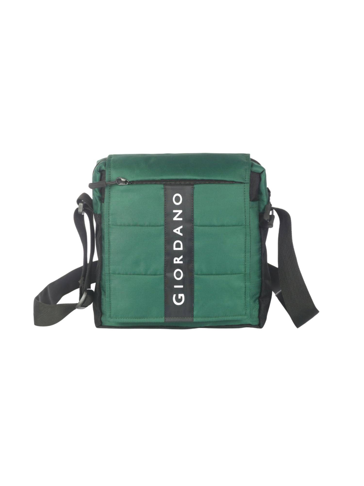 Giordano Unisex Solid Crossbody Sling Bag - Green