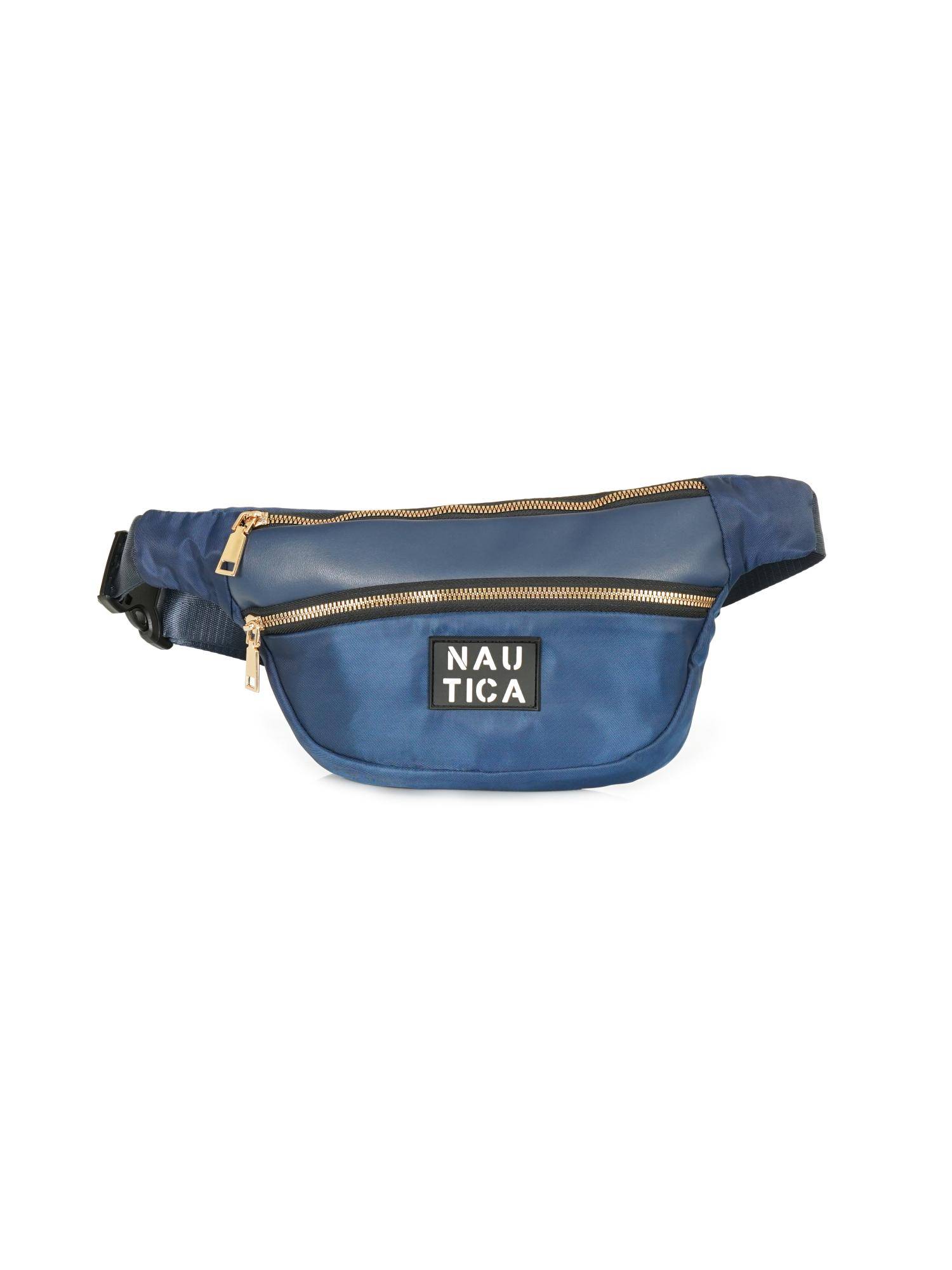 Nautica Stylish Sports Unisex Medium Waist Belt Bag - Navy Blue