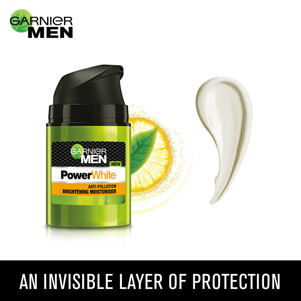 garnier men power white cream