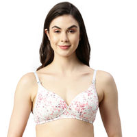 Buy Enamor Girls Wide Strap Cotton Non-padded Antimicrobial Beginners  Non-wired Bra, BB01 - White online