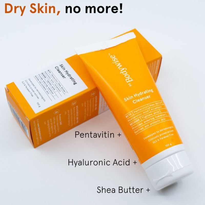 Be Bodywise Skin Hydrating Cleanser Hyaluronic Acid Face Wash For Dry