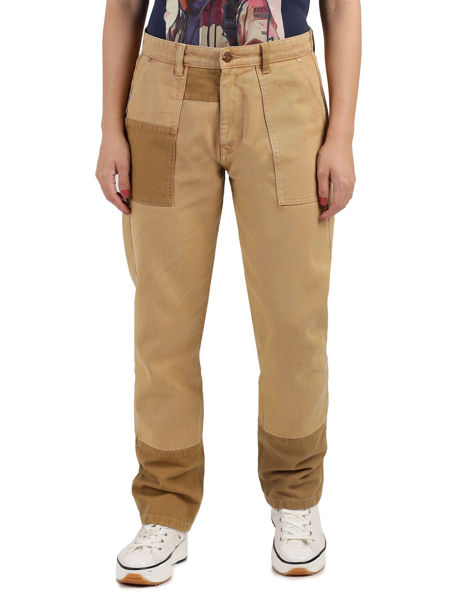 Coffee Brown Velvet Cotton Tailoring Pants