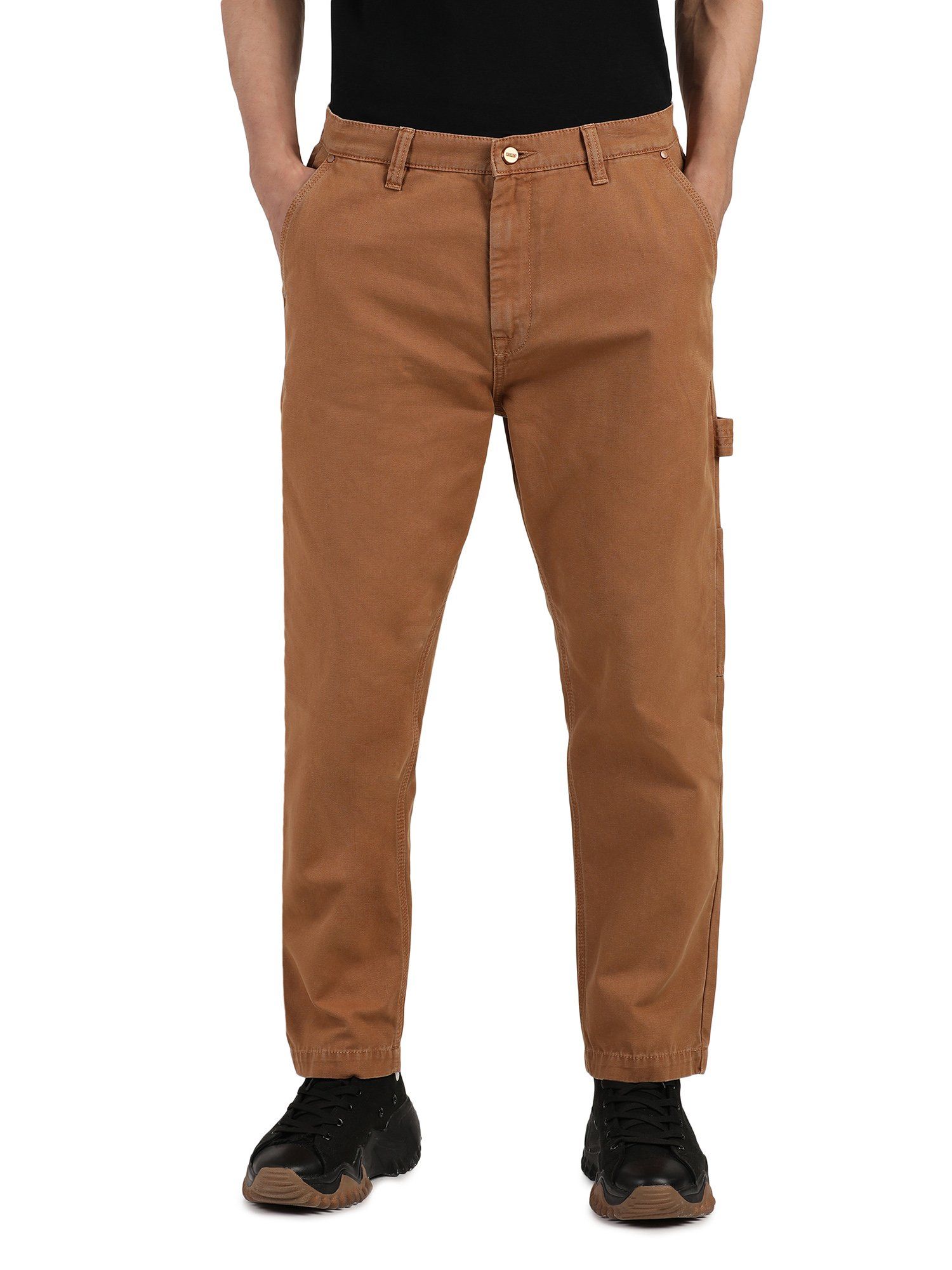 Brown Men'S Pants Men Spring And Summer Pant Casual All Match Solid Color  Painting Cotton Linen Loose Plus Size Trouser Fashion Beach Pockets Pant -  Walmart.com