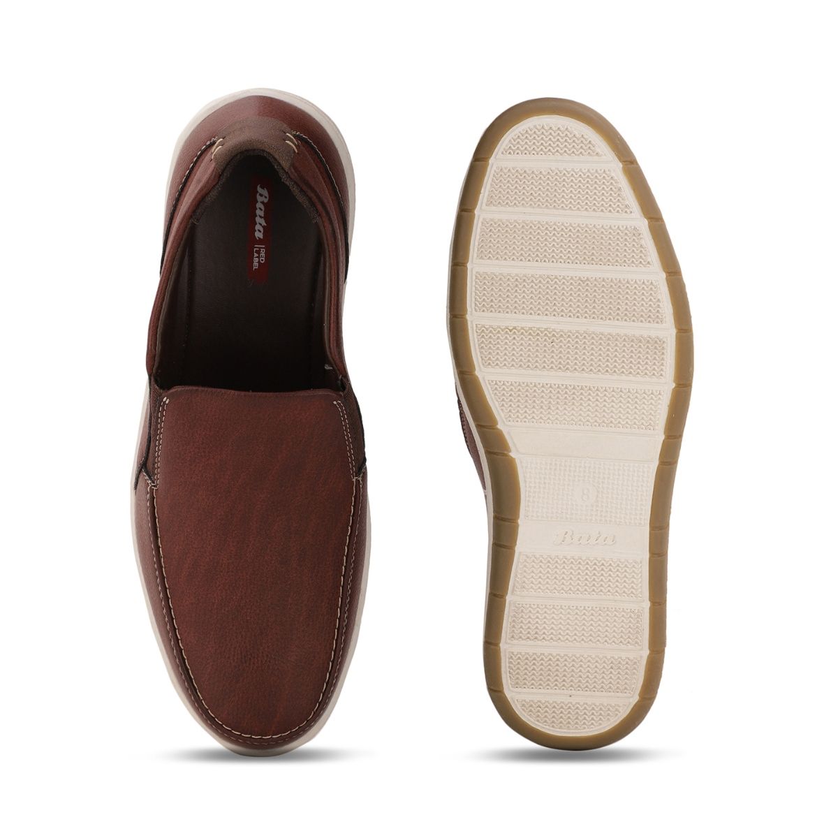 bata brown casual shoes for men