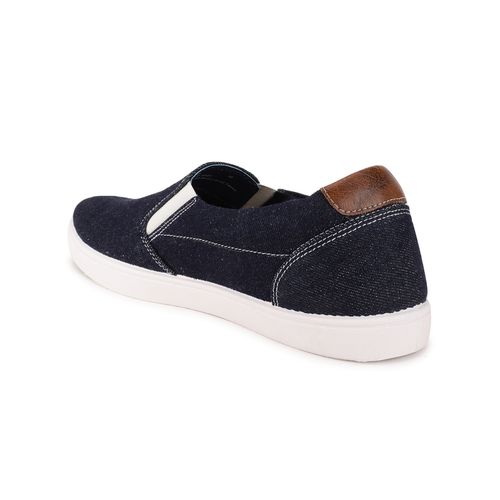 Bata Navy Blue Casual Shoes For Men