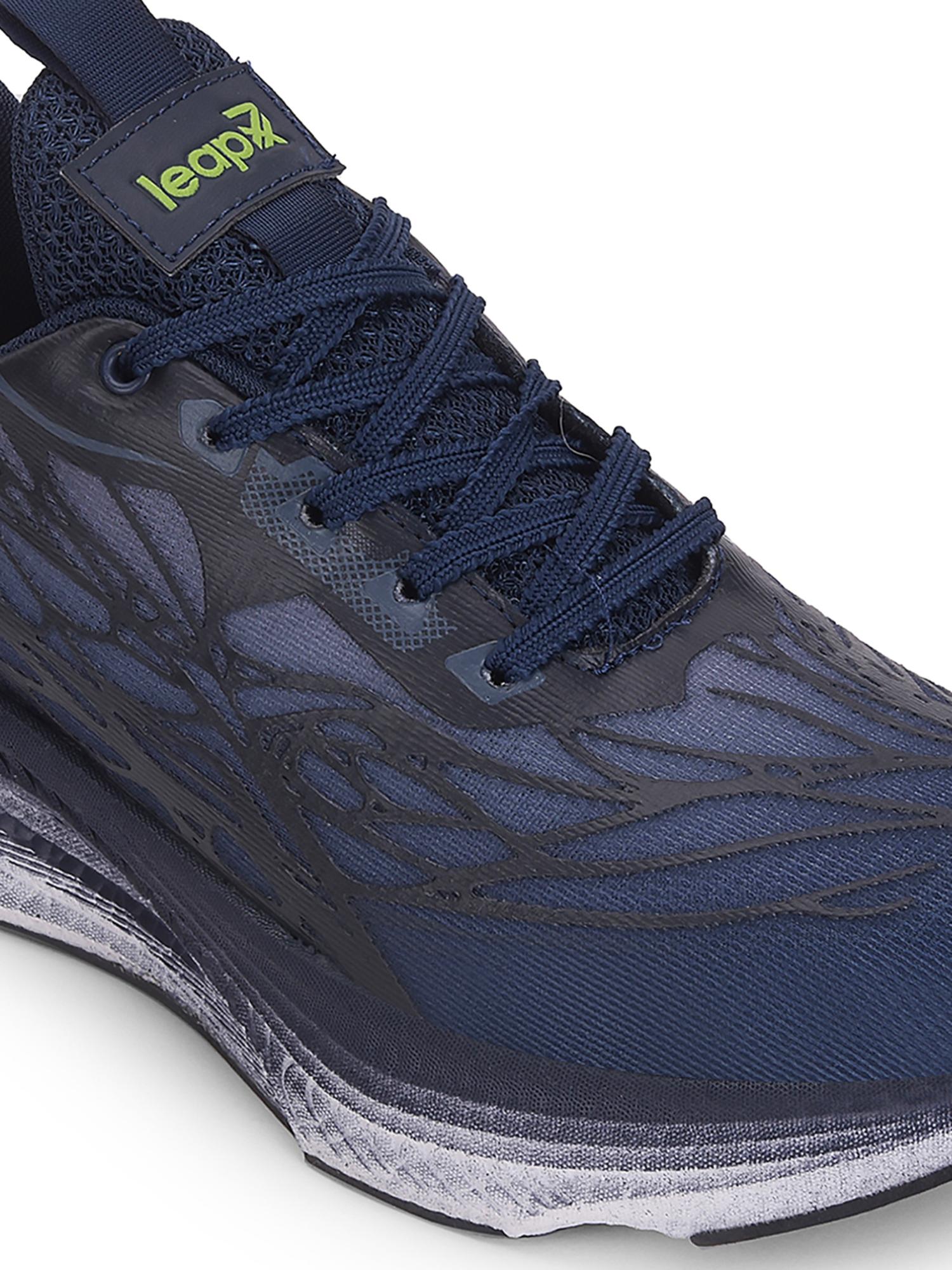 Buy LIBERTY Leap7X Xlm-01 Navy Blue Sports Lace-Up Running Shoes
