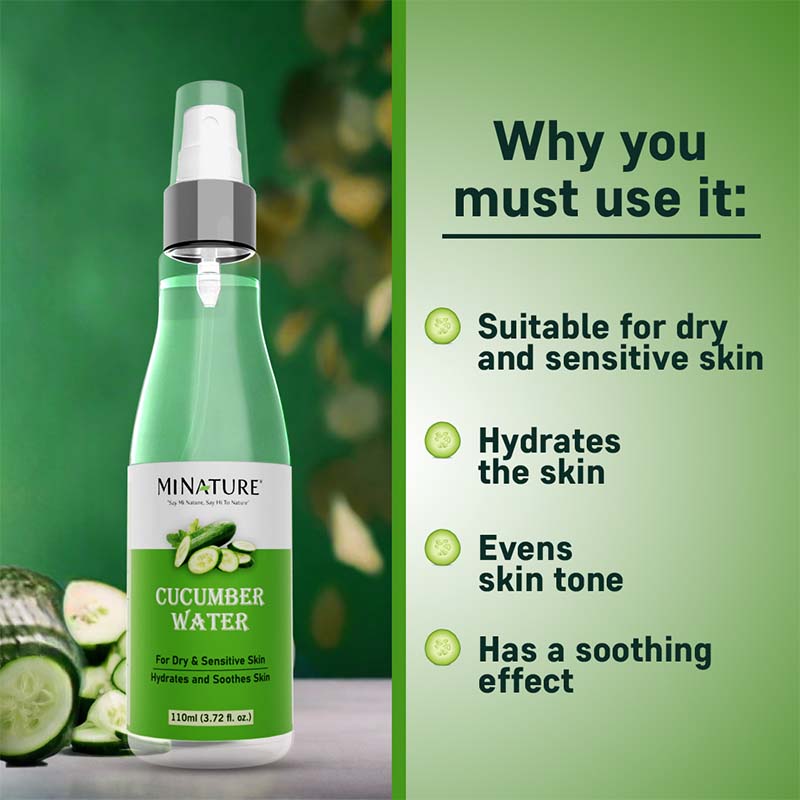 Buy MINATURE Cucumber Water Facial Toner Mist Online