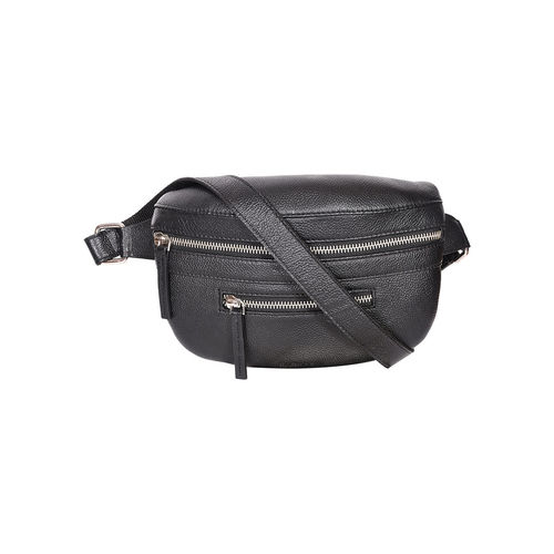 F Gear Czar Leather-look Fanny Pack | Sports Waist Bag With Multiple Pockets | Water-Resistant & Adjustable Strap