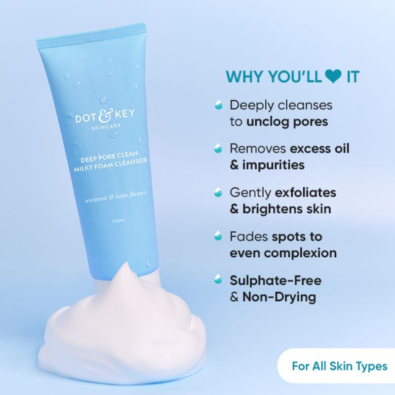 Dot And Key Deep Pore Clean Milky Foam Cleanser Buy Dot And Key Deep Pore Clean Milky Foam Cleanser 5347