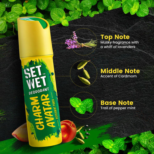 Buy Set Wet Cool Charm Mischief Avatar Deodorant Spray Perfume