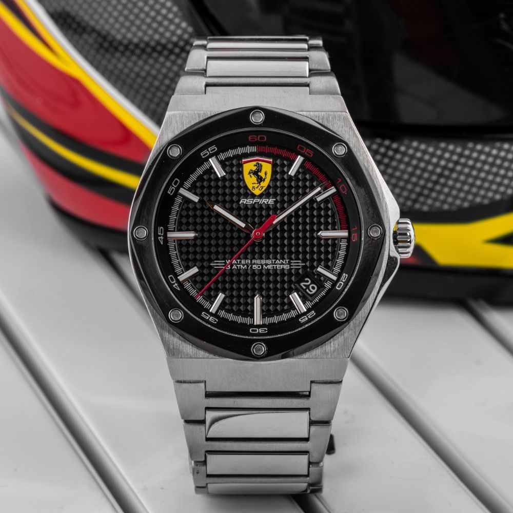 Scuderia Ferrari Men's Aspire 44mm Quartz Watch - 1D1ZXA | JTV.com