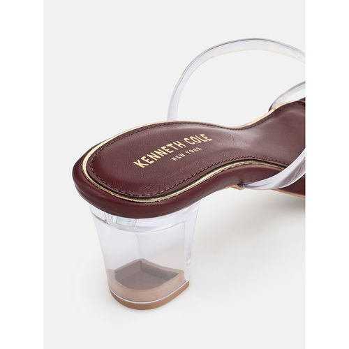 Buy Kenneth Cole Burgundy Block Heel Sandals Online