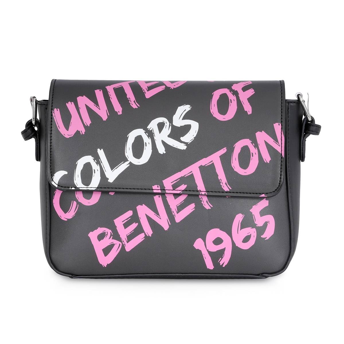 United Colors of Benetton Rylie Women Sling Bag Black