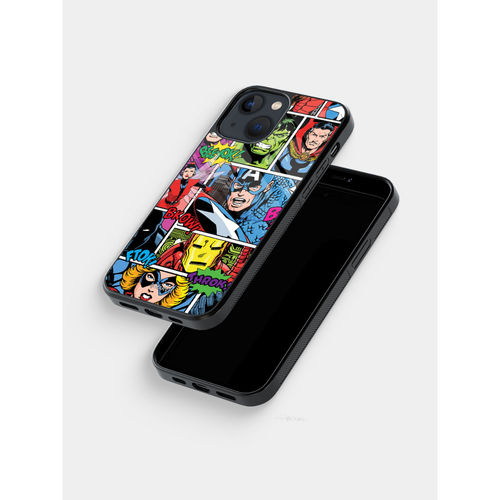 Buy Macmerise Comic Marvel Design iPhone 13 Glass Case Online Buy Macmerise Comic Marvel Design iPhone 13 Glass Case Online