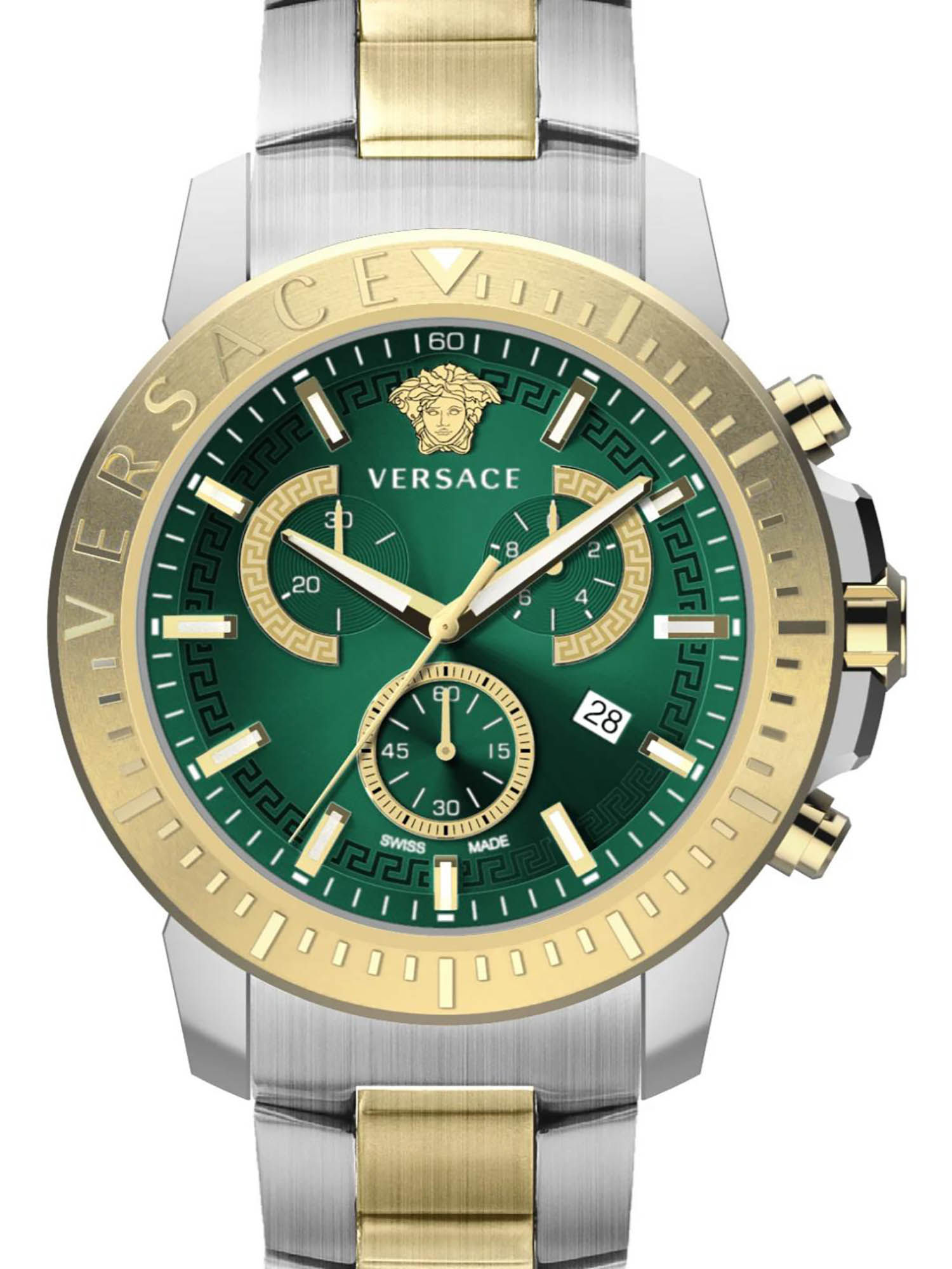 Buy Versace New Chrono Green Dial Men Watch- Ve2E00421 (L) Online