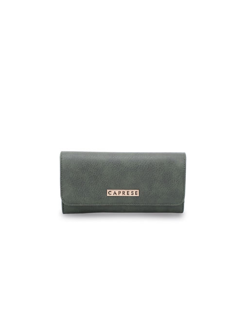 Caprese Women Casual Grey Genuine Leather Wallet